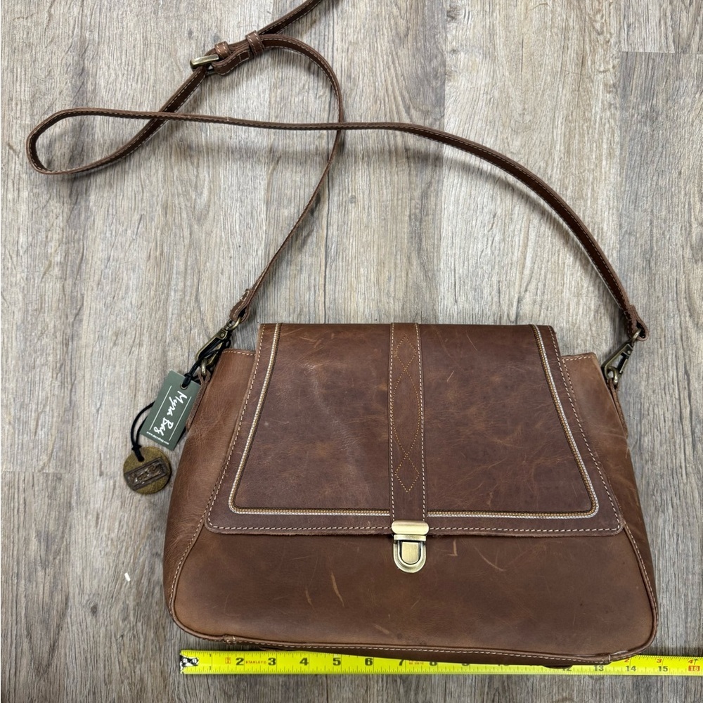 Myra Bag Carol Leather Crossbody | Fair Condition | NWT | Brown